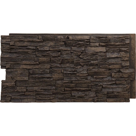 Ekena Millwork Canyon Ridge Stacked Stone, StoneWall Faux Stone Siding Panel PNU24X48CNAC